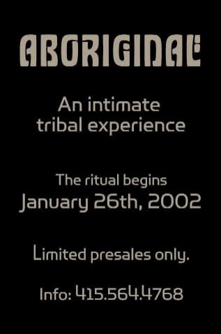 Back of the original Aboriginal flyer, January 26, 2002