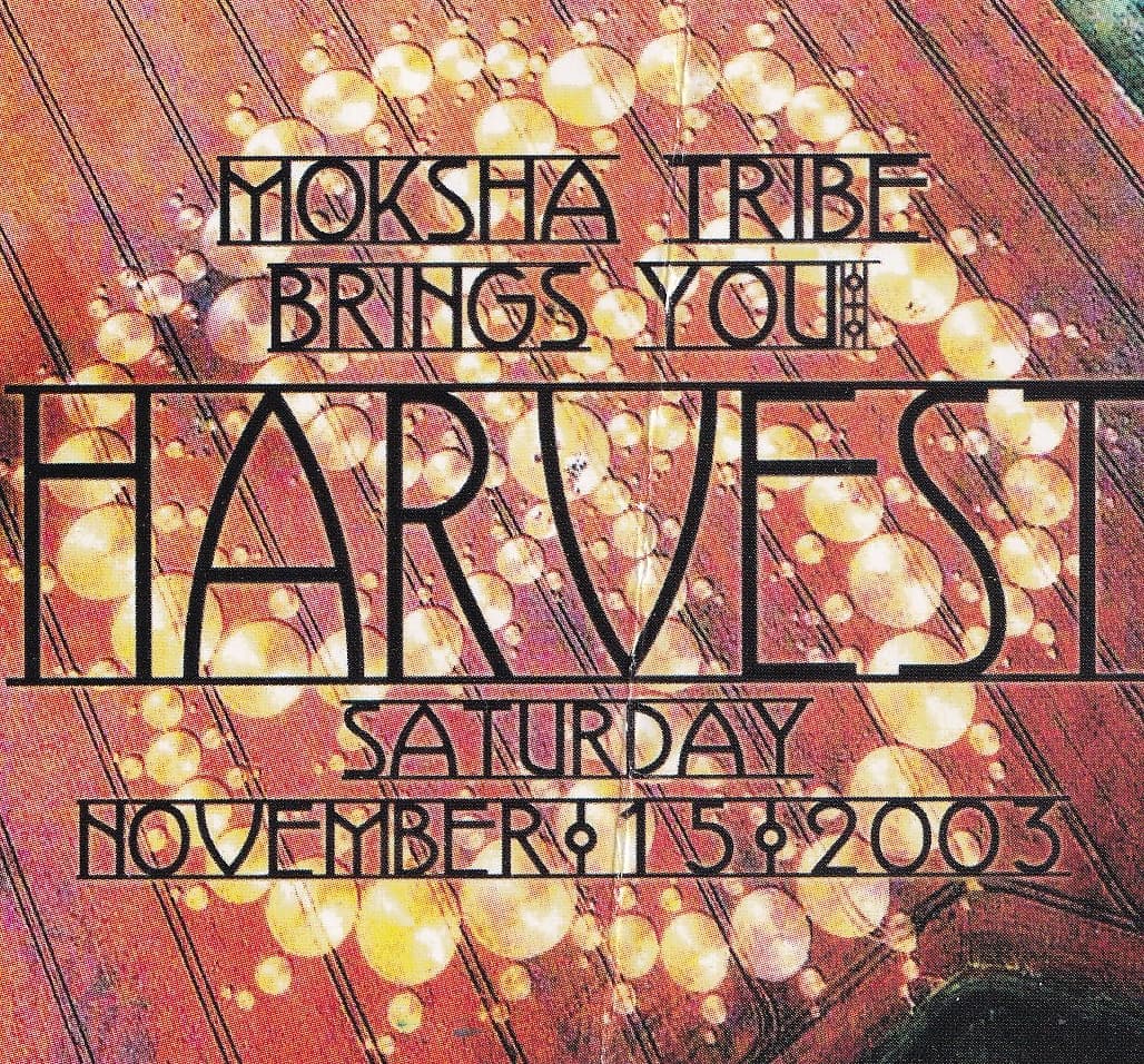 Front of the original Harvest flyer, November 15, 2003